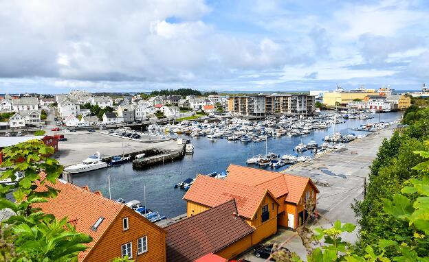 Hafen in Haugesund (Norwegen)