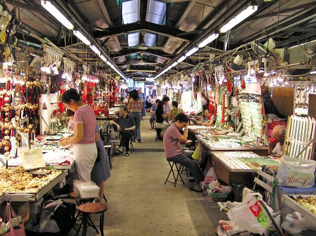 Jade Market in Yau Ma Tei, Hongkong 