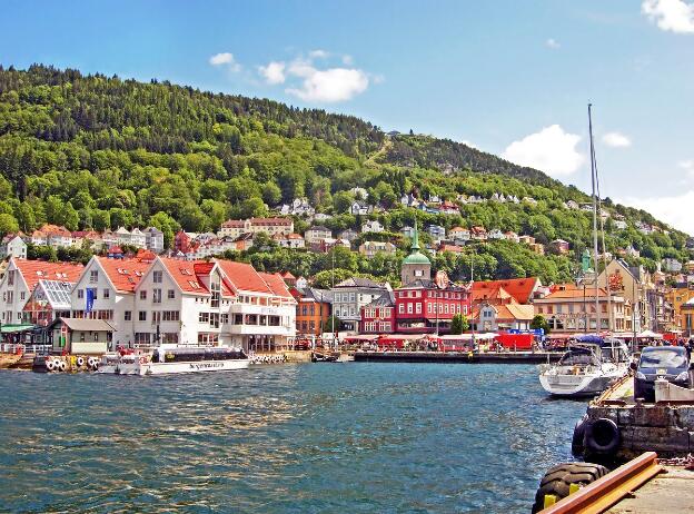 Stadt Bergen in Norwegen