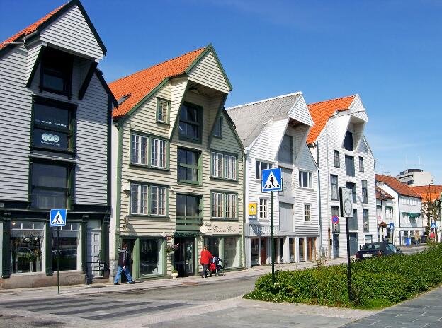 Sjøhus - historische Speicherhäuser in Stavanger
