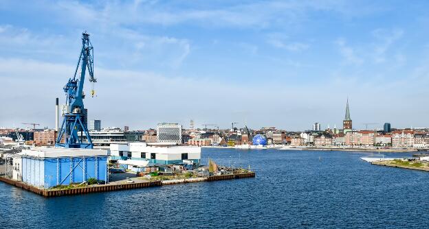Hafen in Aarhus, Dänemark