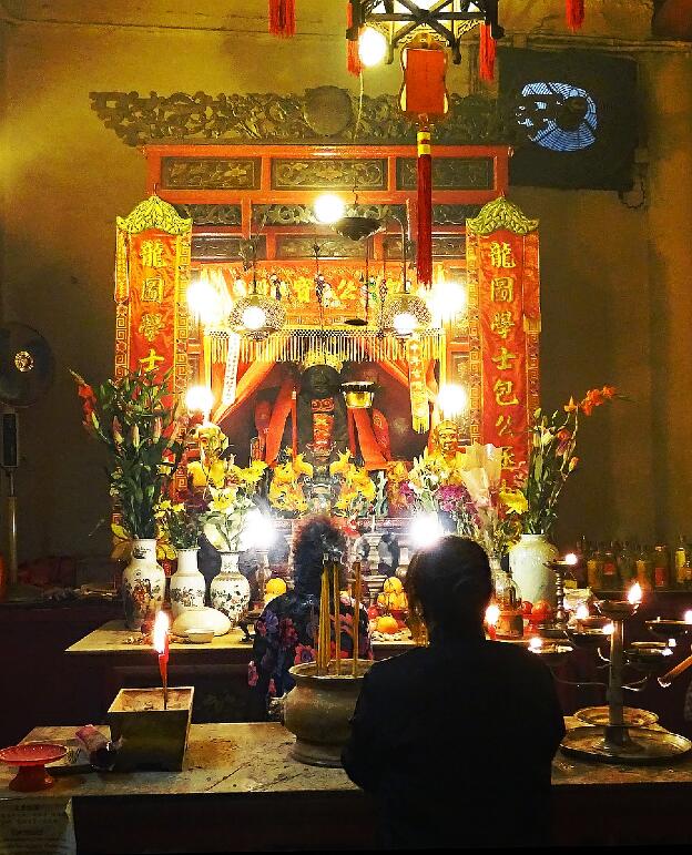 Man Mo Temple in Sheung Wan, Hongkong