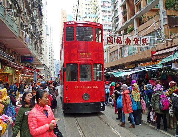 Chun Yeung Street Market in North Point, Hongkong