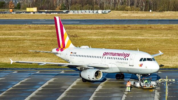 Airbus A319 von Germanwings (D-AGWE) in Dresden