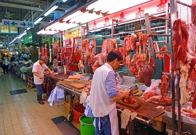 Java Road Market in North Point, Hongkong 