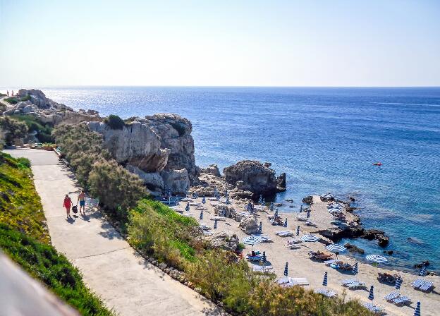 Weg zum Strand - Hotel Kalithea Mare Palace Rhodos