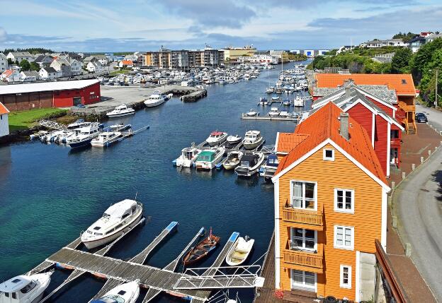 Hafen in Haugesund (Norwegen)