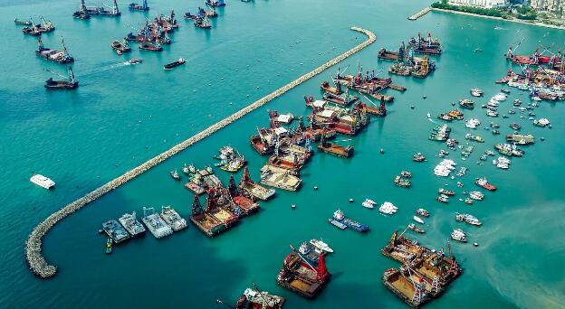 Yau Ma Tei Typhoon Shelter in Hongkong