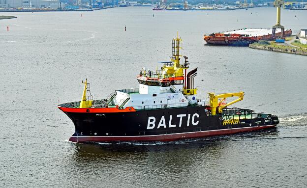 Versorgungsschiff BALTIC (IMO: 9557903) in Warnemünde, Deutschland 