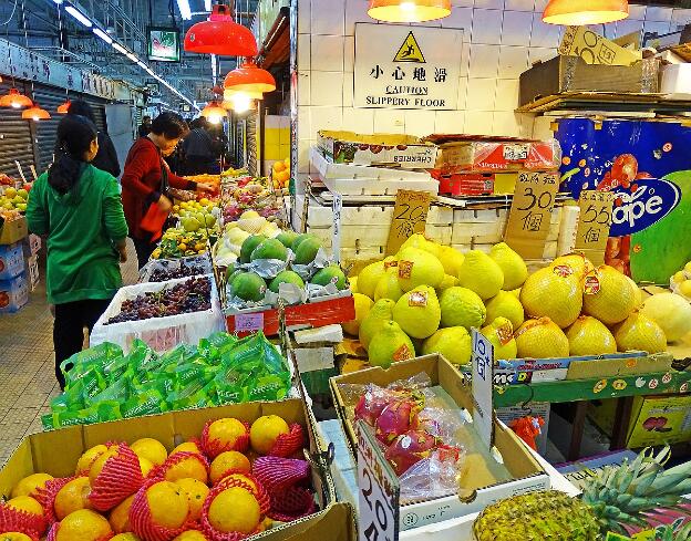 Java Road Market in North Point, Hongkong 